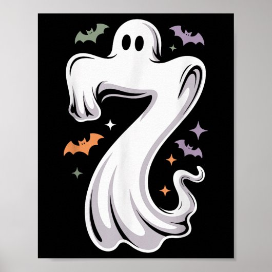 Grappige 7 Geest Meme Halloween Kostuum Matching D Poster (Voorkant)