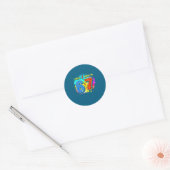 Grappige 7 Jaar Verjaardag Ik Was 6 Nu Ben Ik 7 Me Ronde Sticker (Envelop)