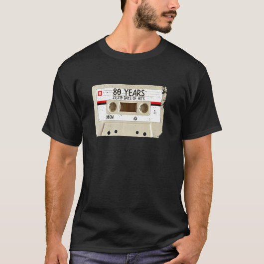 Grappige 80 jaar oude grap 80ste verjaardag grap t-shirt (Voorkant)