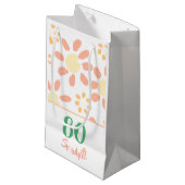 Grappige 80e verjaardag Bloemen Klein Cadeauzakje (Voorkant Gekanteld)