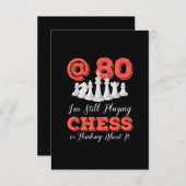Grappige 80e verjaardag cadeau - 80 jaar oude scha kaart (Voorkant / Achterkant)
