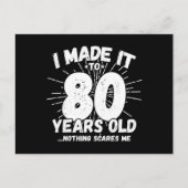 Grappige 80e verjaardag citaat sarcastisch 80 jaar briefkaart (Voorkant)