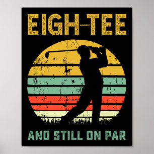 Grappige 80e verjaardag golf grap golfen 80-jarige poster