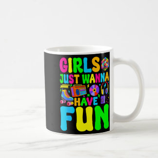Grappige 80's Meisjes Gewoon Pret Hebben 1980s Mei Koffiemok