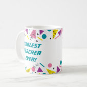 Grappige 80s Slang leraar dank u Koffiemok (Voorkant links)