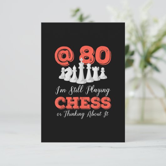 Grappige 80ste verjaardag cadeau - 80 jaar oude sc kaart (Staand voorkant)