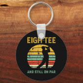 Grappige 80ste verjaardag golf grap golfen 80-jari sleutelhanger (Voorkant)