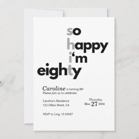 Grappige 80ste verjaardag Grappige humor Hilarious Kaart (Voorkant)