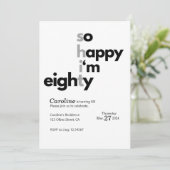 Grappige 80ste verjaardag Grappige humor Hilarious Kaart (Staand voorkant)