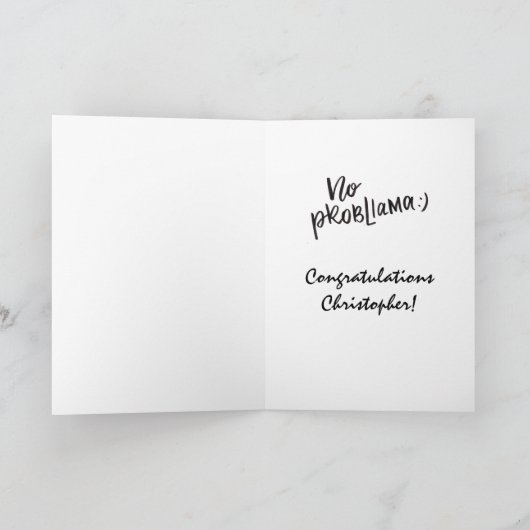 Grappige 8e Graad Afstuderen Kaart (Binnen)