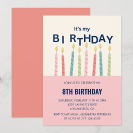 Grappige 8e verjaardag uitnodigingen Verjaardagska