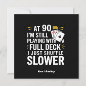 Grappige 90e verjaardagscadeau kaarten Volledig sp (Voorkant)