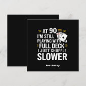 Grappige 90e verjaardagscadeaukaarten Volledig spe Kaart (Voorkant / Achterkant)