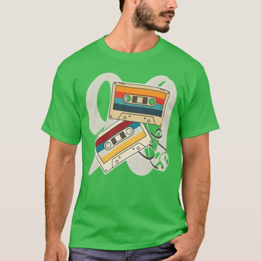 Grappige 90S-cassetteband T-shirt (Voorkant)