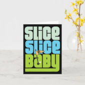 Grappige 90's Pun Slice Slice Baby Golf T Shirt Kaart (Gele Bloem)