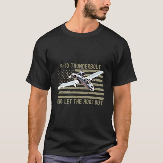 Grappige A10 Thunderbolt Warthog brrrrrt die de T-shirt (Voorkant)