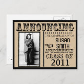 Grappige aangepaste Afstuderen Kaart (Voorkant / Achterkant)