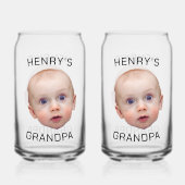 Grappige aangepaste Baby gezicht Blikvorm Glas (Voorkant)