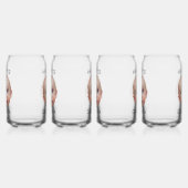 Grappige aangepaste Baby gezicht Blikvorm Glas (Links)