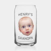 Grappige aangepaste Baby gezicht Blikvorm Glas (Voorkant)