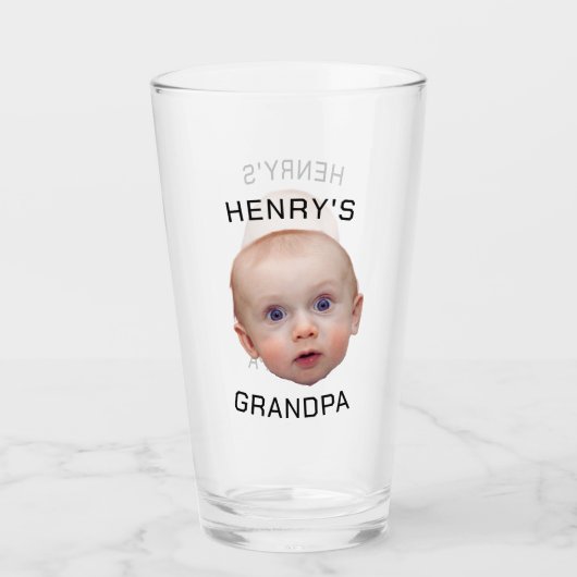 Grappige aangepaste Baby gezicht Glas (Voorkant)