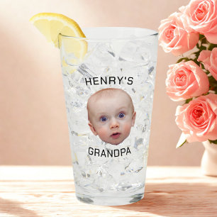 Grappige aangepaste Baby gezicht Glas