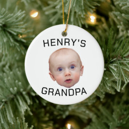 Grappige aangepaste Baby gezicht Keramisch Ornament