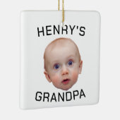 Grappige aangepaste Baby gezicht Keramisch Ornament (Rechts)