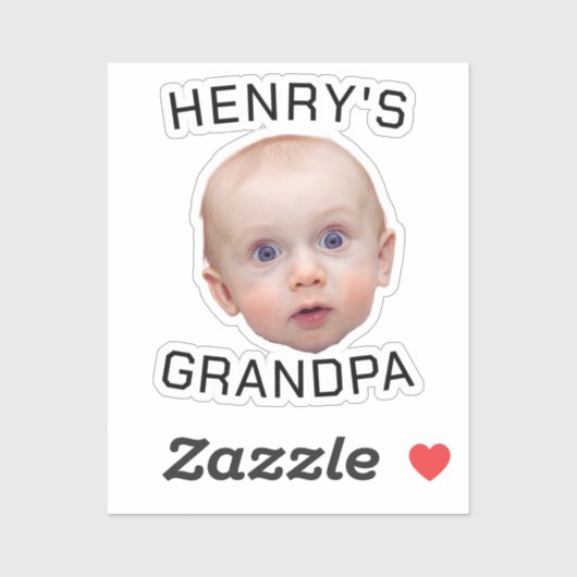 Grappige aangepaste Baby gezicht Sticker (Vel)
