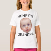Grappige aangepaste Baby gezicht T-shirt (Voorkant)