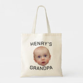 Grappige aangepaste Baby gezicht Tote Bag (Achterkant)