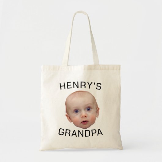 Grappige aangepaste Baby gezicht Tote Bag (Voorkant)