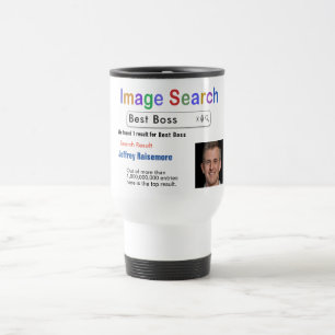 Grappige aangepaste beste baas zoek cadeau mok