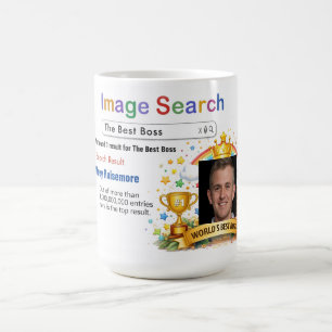 Grappige aangepaste beste baas zoek cadeau mok