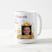 Grappige aangepaste beste baas zoek cadeau mok (Voorkant rechts)