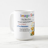 Grappige aangepaste beste baas zoek cadeau mok (Voorkant links)