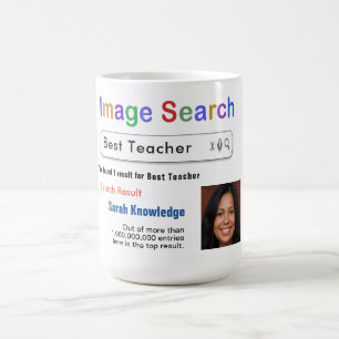 Grappige aangepaste beste leraar zoek geschenk mok