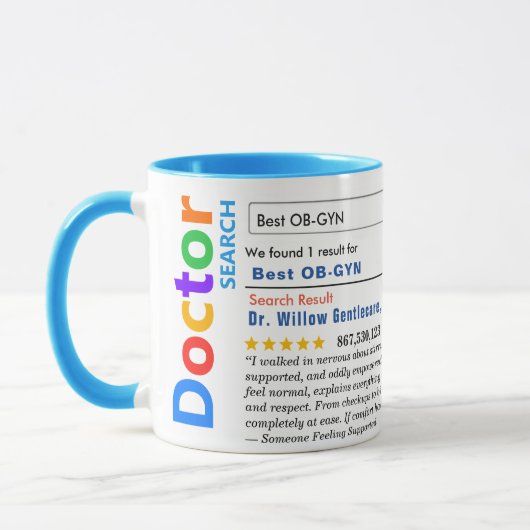 Grappige Aangepaste Beste OBGYN Specialist Mok (Links)