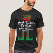 Grappige aangepaste familie kerst meest waarschijn t-shirt (Voorkant)