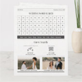 Grappige aangepaste foto krant bruiloft uitnodigin kaart (Achterkant)