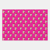 Grappige aangepaste gezicht foto Santa Head Inpakpapier Vel (Voorkant)