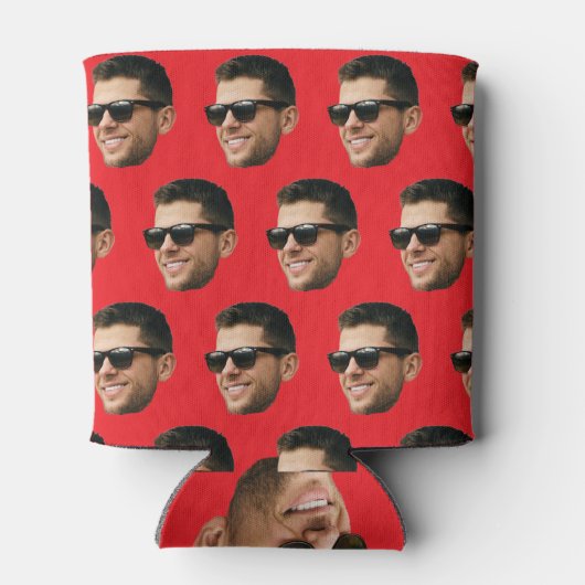 Grappige aangepaste gezicht Koelbox Blikjeskoeler (Achterkant)