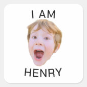 Grappige aangepaste gezicht Sticker verjaardagsfee (Voorkant)