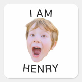 Grappige aangepaste gezicht Sticker verjaardagsfee