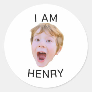 Grappige aangepaste gezicht Sticker verjaardagsfee