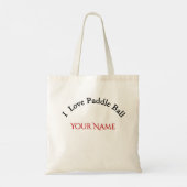 Grappige aangepaste hoofd blauwe baan karikatuur P Tote Bag (Achterkant)