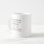 Grappige aangepaste Humor trendy statement sarcasm Koffiemok (Voorkant links)