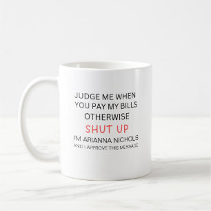 Grappige aangepaste Humor trendy statement sarcasm Koffiemok