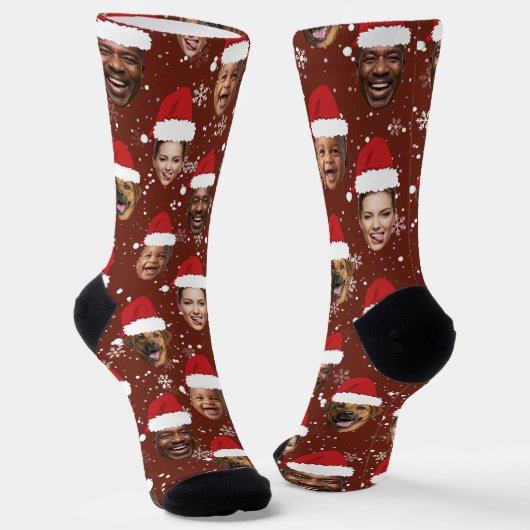 Grappige aangepaste kerst-muts voor Sinterklaas me Sokken (Gebogen)