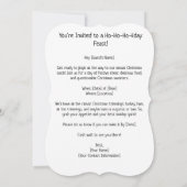 Grappige aangepaste kerst paar karikatuur kaart (Achterkant)